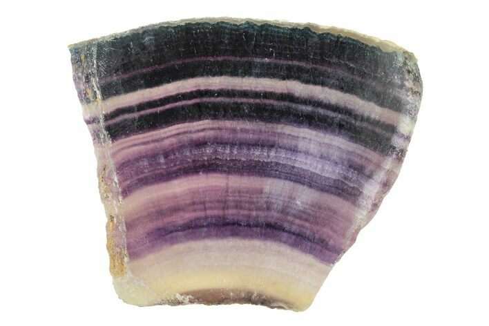 Colorful, Polished Rainbow Fluorite Slab #250487